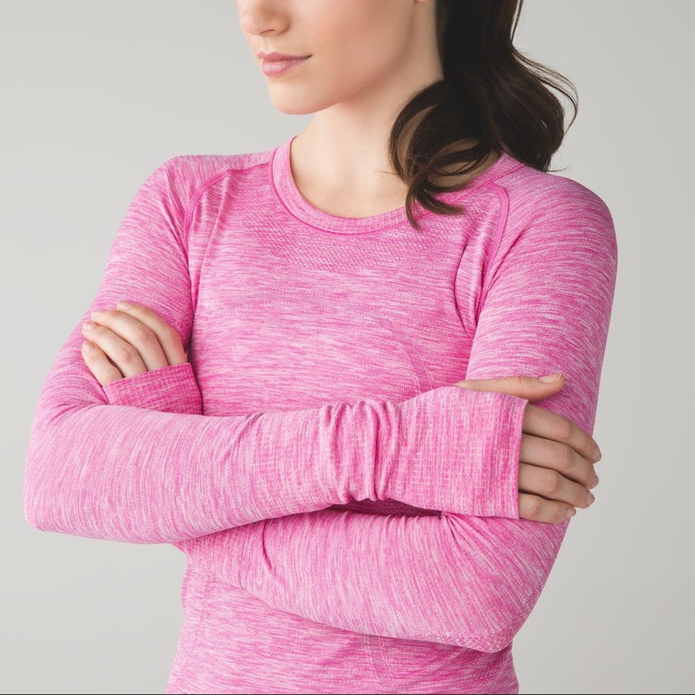 Pink Long Sleeve Lululemon Top